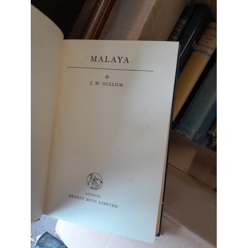 260 - Box of books : Malaya and South East Asia interest, early and first editions noticed , The Dreadful ... 