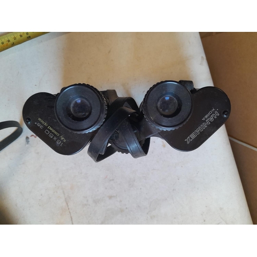 342 - Hanimex binoculars 16 x 50 in case