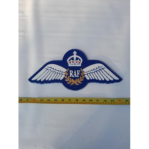 409 - Cast iron Sign : RAF interest