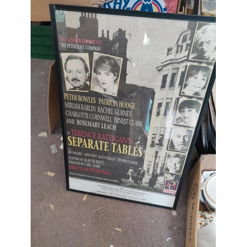 640 - Theatre advertising poster print, Patricia Hodge and Peter Bowles interest