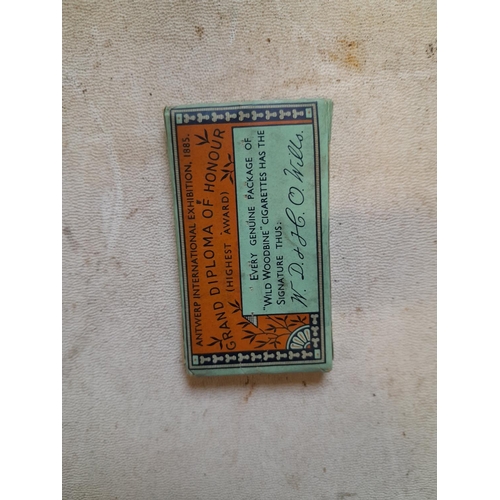 170 - Vintage Will's Tobacco Wild Woodbine packet of five cigarette from the 1930s , slightly compressed c... 