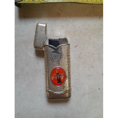 177 - Vintage Coca Cola advertising musical gas lighter (music just discernible)