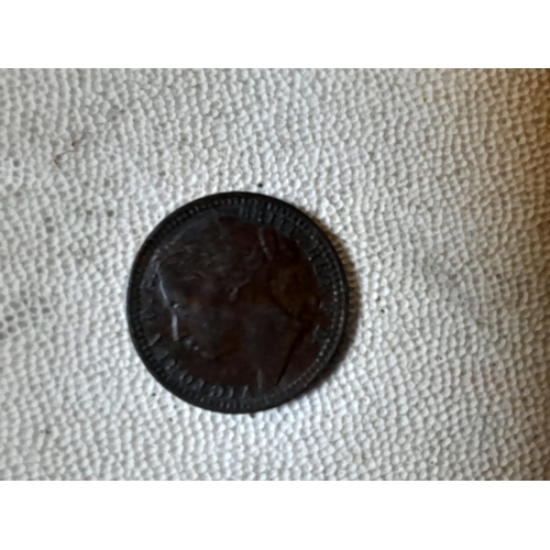 215 - Coins : Queen Victoria 1/3 Farthing for use in Malta only EF