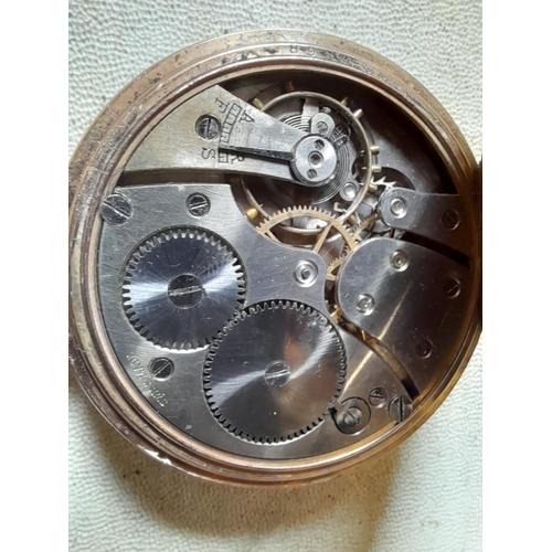 233 - Early 20th century Star Gents pocket watch in gold plated Dennison case 798989 with Swiss movement f... 