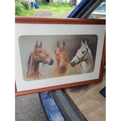 22 - Various prints : David Shepherd, 1 x comedy hunting print, frames suitable for repurposing