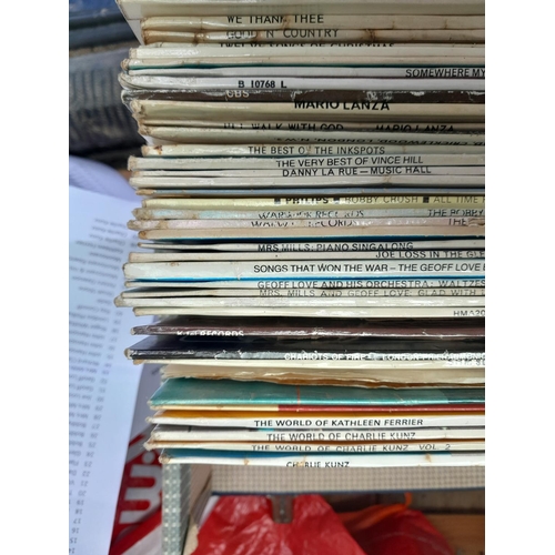 32 - Stamp First Day Covers & records, mainly easy listening and classical, 2 x 45 singles by The Beatles... 