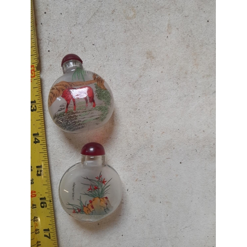 48 - 2 x Chinese scent bottles