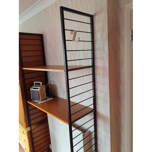 60 - Vintage Staples Teak modular units (Heals interest) comprising of : corner shelves, chest of drawers... 