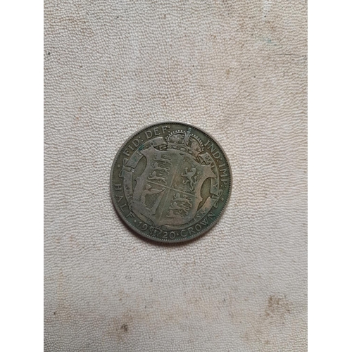 81 - Coins : 1920 1/2 Crown F