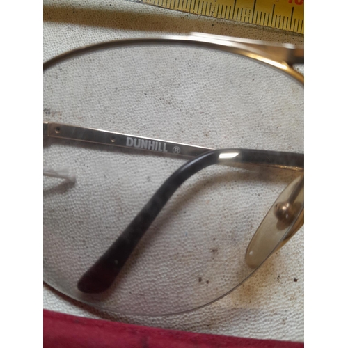 290 - Optician Sample Frames : Dunhill spectacles in case of issue, frames made in Austria with original p... 