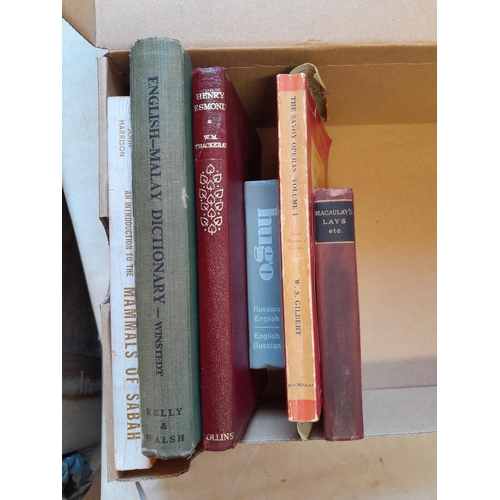 362 - Various volumes : Maculays Lays of Ancient Rome 1886, scarce English Malay dictionary etc.