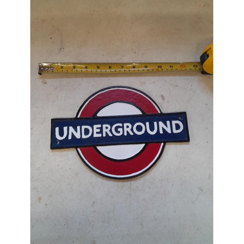 461 - Cast iron London Underground sign