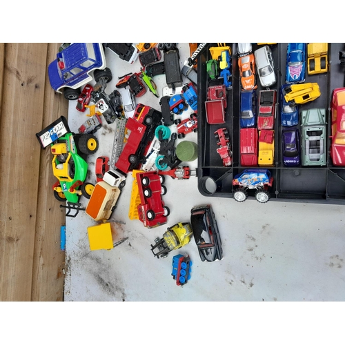 621 - Assorted die cast toy cars by various makers all playworn