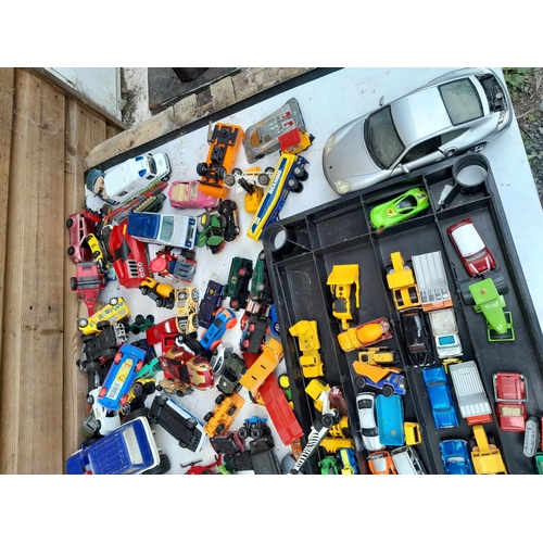 621 - Assorted die cast toy cars by various makers all playworn