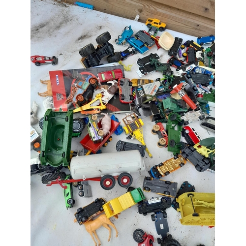 625 - Assorted die cast toy cars by various makers all playworn, Dinky included