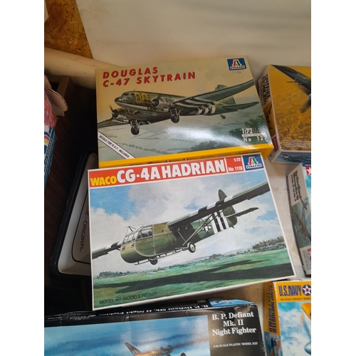 7 - Collection of boxed model aeroplanes, various eras and makers and condition varies