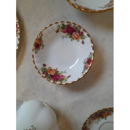 29 - Royal Albert Old Country Roses : all chipped restored, seconds etc but suitable for display or use