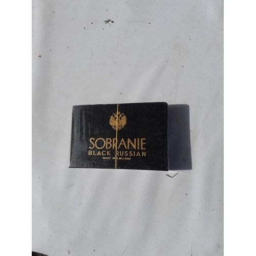 423 - Vintage sealed Sobranie Black Russian pack of 25