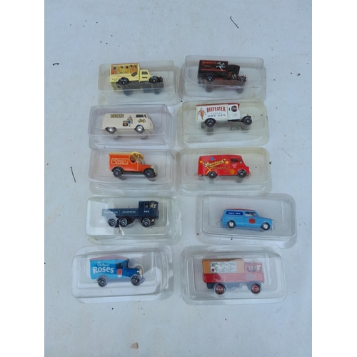 146 - 10 x die cast boxed toy cars