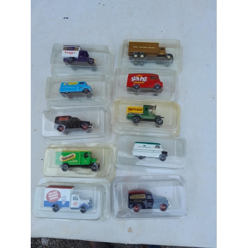 147 - 10 x die cast boxed toy cars