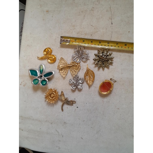 216 - Vintage brooches