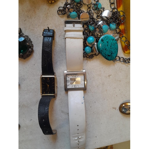 5 - Assorted costume jewellery and watches