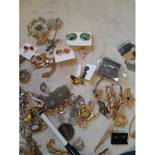 8 - Assorted costume jewellery and watches