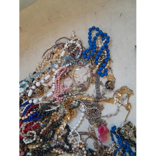 9 - Assorted costume jewellery and watches