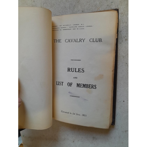 47 - Military interest single volume : 1951 Edition of Cavalry Committee Members