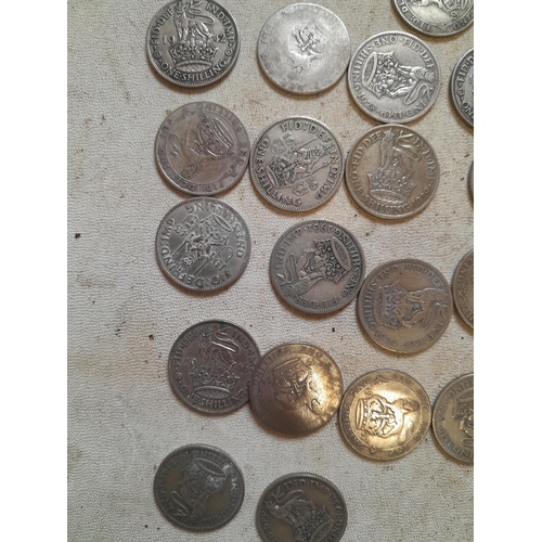 62 - Coins : 1947 On Shillings