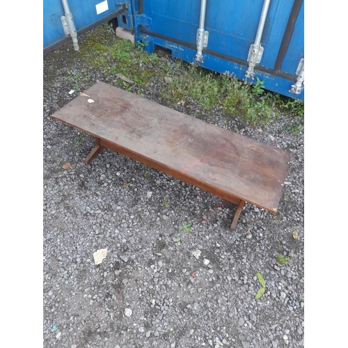 65 - Vintage rosewood veneer coffee table and coffee table with hinged lift top