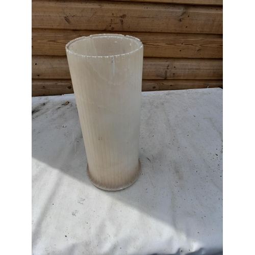 282 - 19th century reeded hollow marble column suitable for re purposing