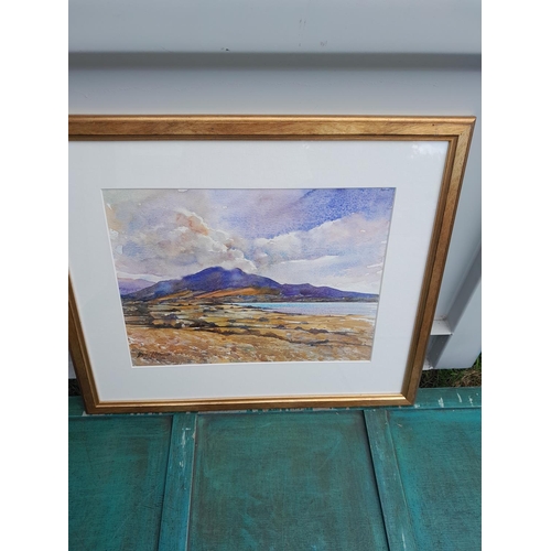 324 - Modern watercolour Clouds of Loch Argyll by Barry Herniman F&G 34 cms x 45 cms