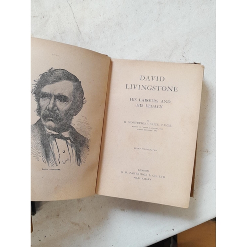 362 - 4 x volumes : Early Black Beauty, loose leaves, David Livingstone H/B early edition, Neville Shute o... 