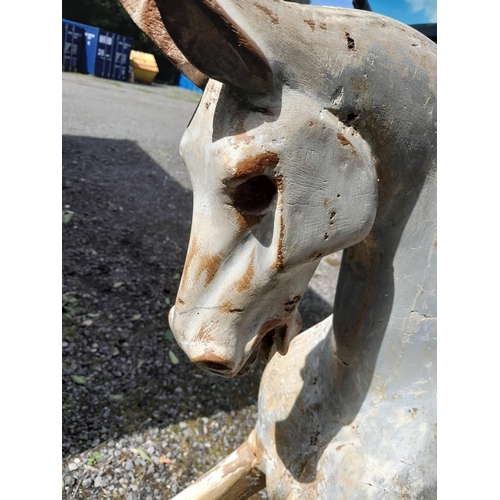 430 - Early 20th century rocking horse possibly by F H Ayres, ready for restoration or as is, note slender... 