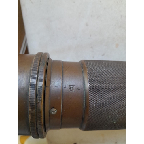 574 - Royal Navy interest World war I era Ross of London gun sighting telescope, GB military interest