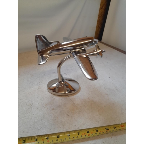 605 - Metal aeroplane ornament