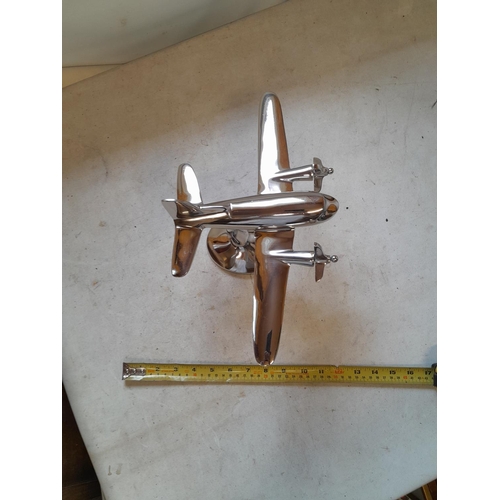 605 - Metal aeroplane ornament