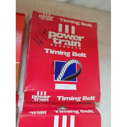 651 - 18 x Power Train car and van timing belts (New Old Stock)