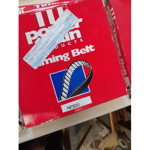 652 - 18 x Power Train car and van timing belts (New Old Stock)