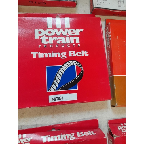 652 - 18 x Power Train car and van timing belts (New Old Stock)