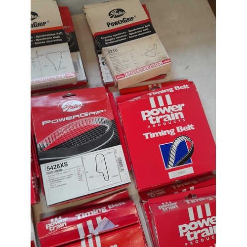 652 - 18 x Power Train car and van timing belts (New Old Stock)