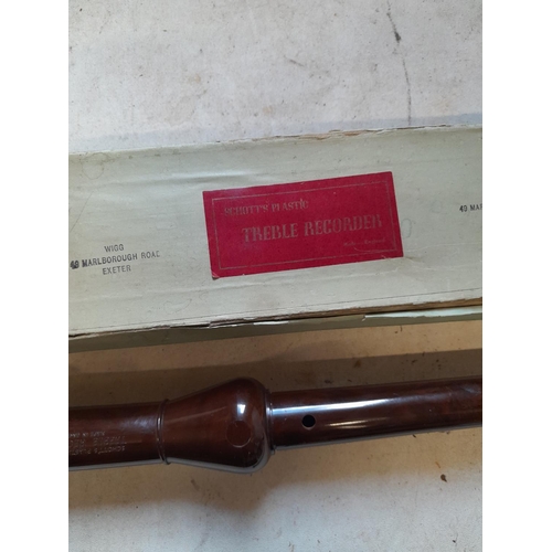 661 - Vintage Schotts plastic treble recorder