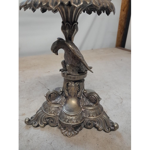 15 - Victorian silver plated centre piece modelled as an eagle