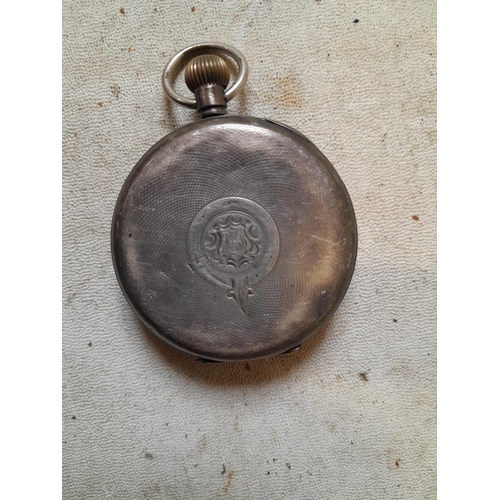 46 - Silver case pocket watch , spares repair