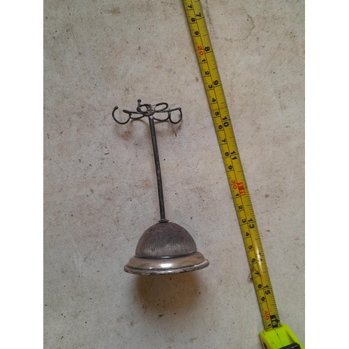 48 - Silver hat pin stand Willian Vale Chester 1912