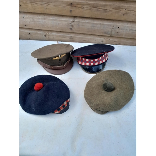 58 - Scottish military caps and other regiments RAF