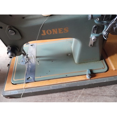 65 - Vintage projector and revolving stool and Jones sewing machine