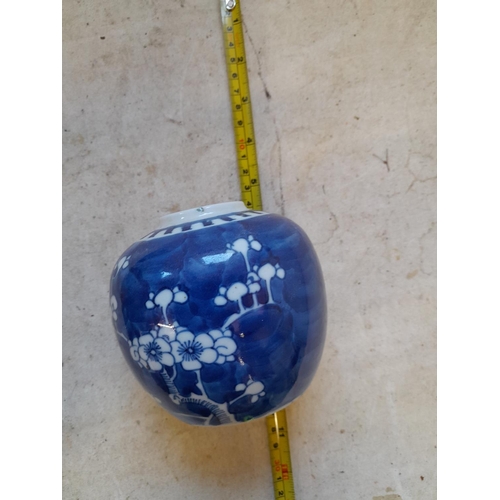 82 - Chinese blue and white prunus vase