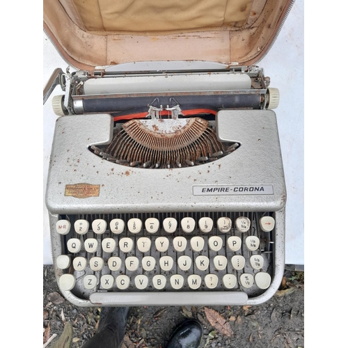 104 - Vintage typewriter and sewing machine